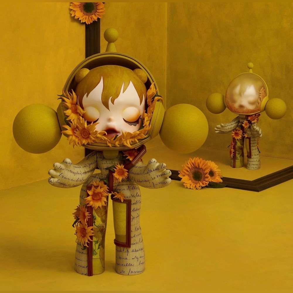 Skullpanda Van Gogh Museum Sunflowers 400% - Picture 2 of 4